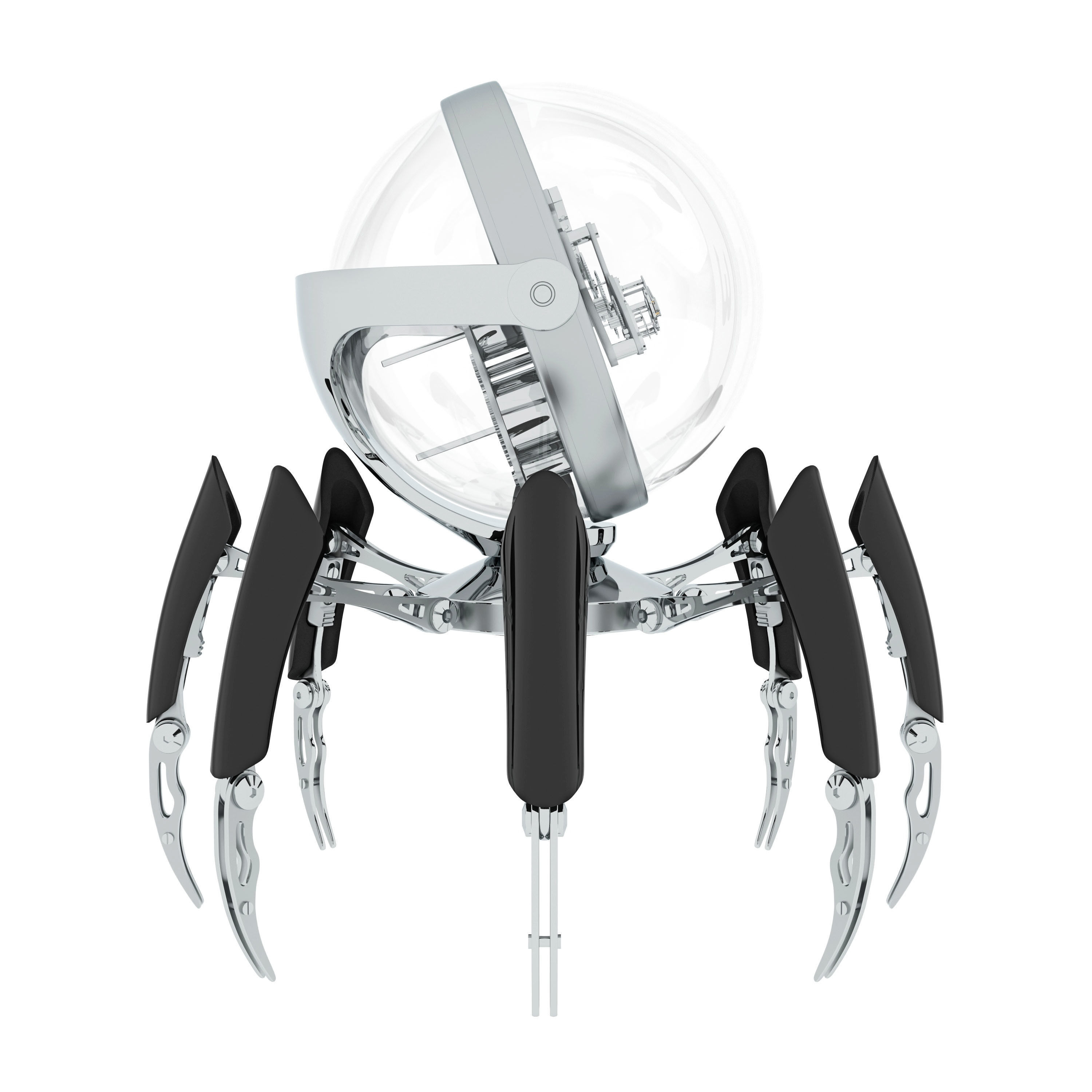 Swiss table clock OCTOPOD 3D model_1