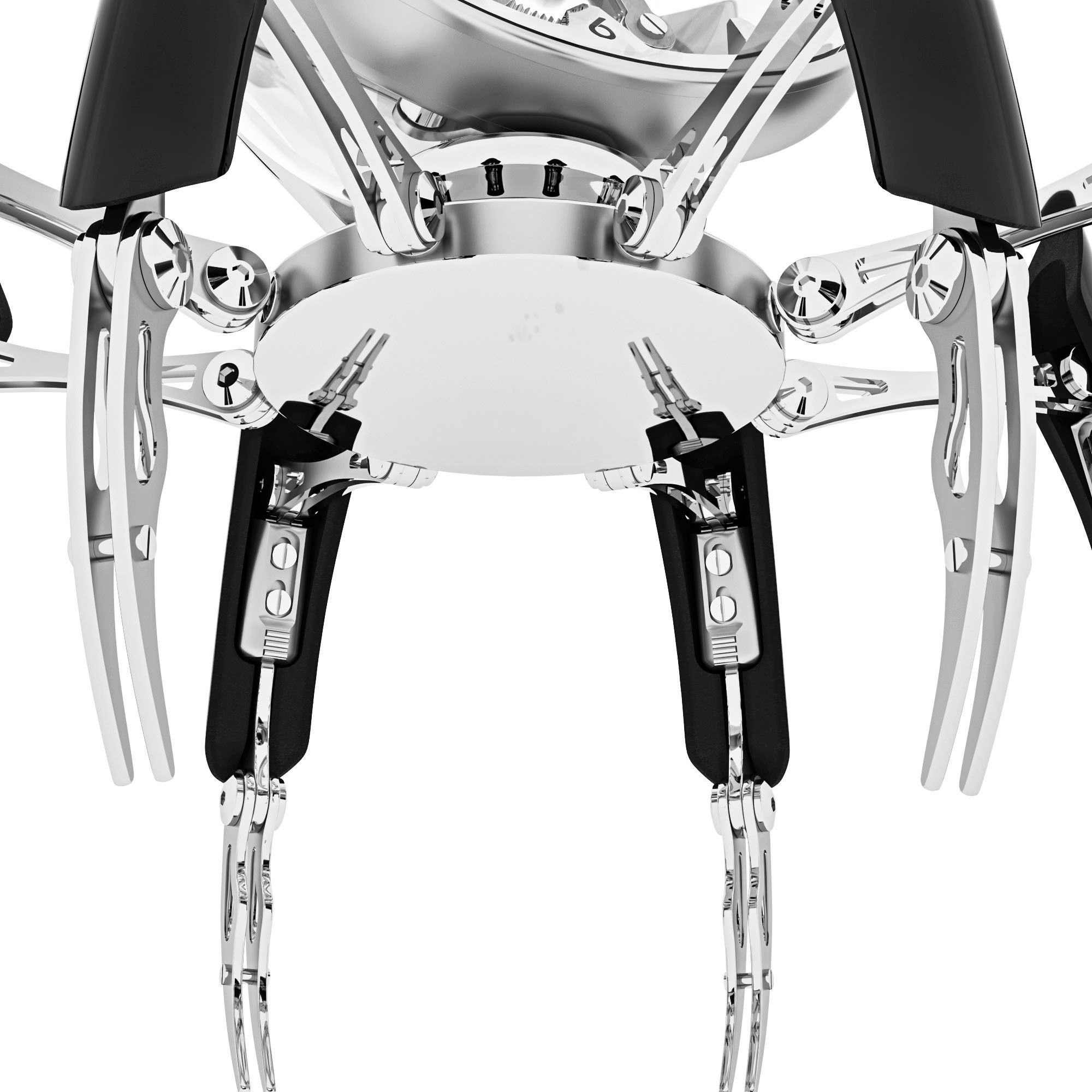 Swiss table clock OCTOPOD 3D model_7