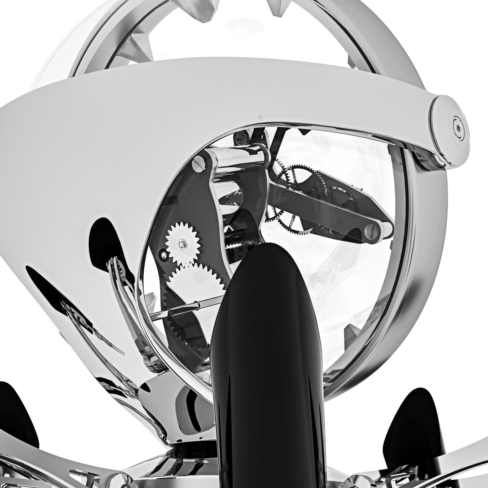 Swiss table clock OCTOPOD 3D model_6