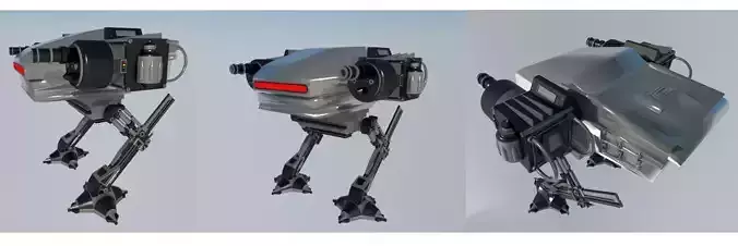 2 Leg Walking Robot Free 3D model