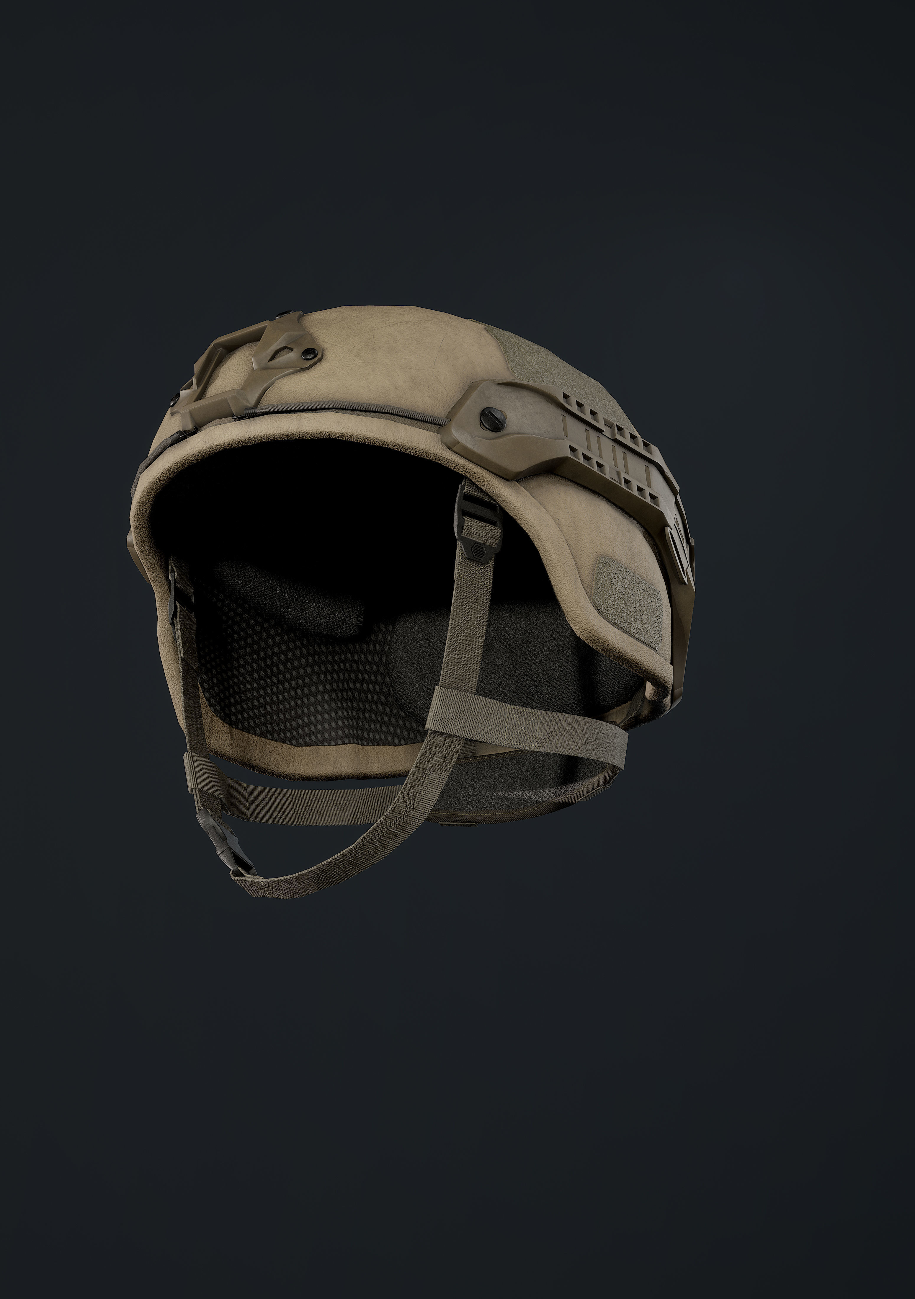 DOMINATOR II Ballistic Helmet Low-poly 3D model_4