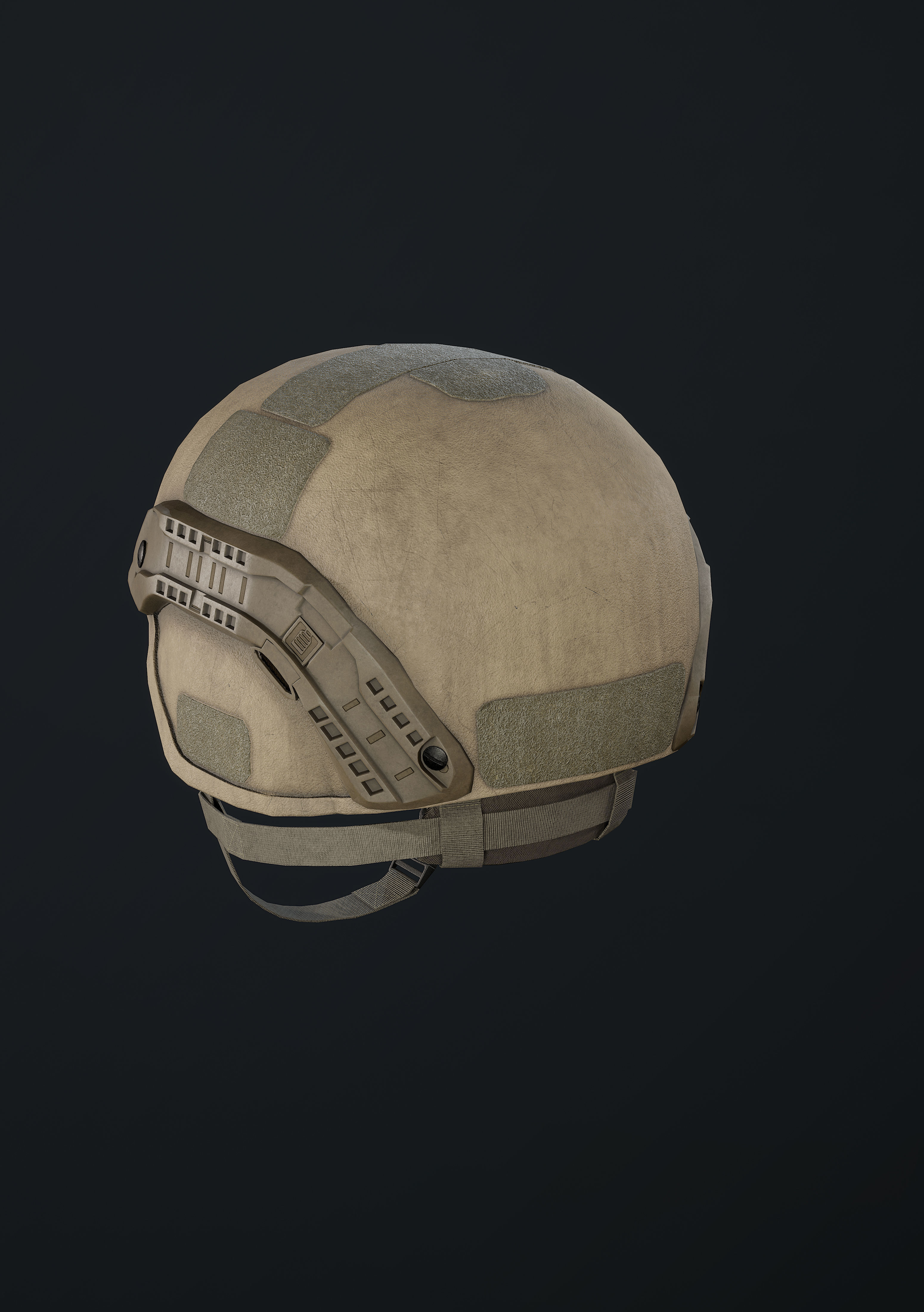 DOMINATOR II Ballistic Helmet Low-poly 3D model_2
