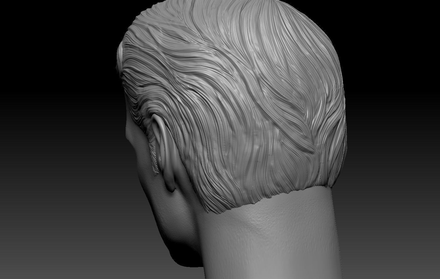 Superman DCEU Henry Cavill head 3D print model_5