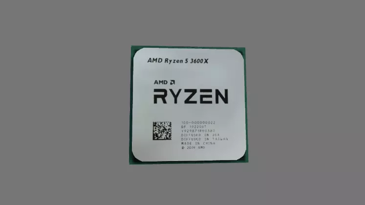 amd ryzen 5 3600 processor Low-poly 3D model