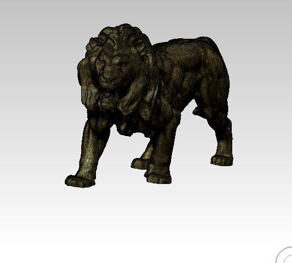 Lion Statue 3D print model_3