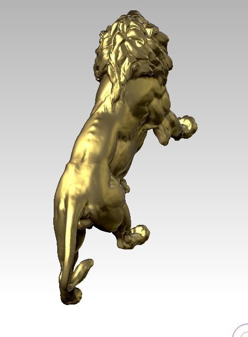 Lion Statue 3D print model_2