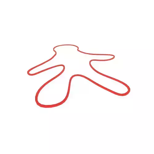 Crime Human Figure Line v1 003