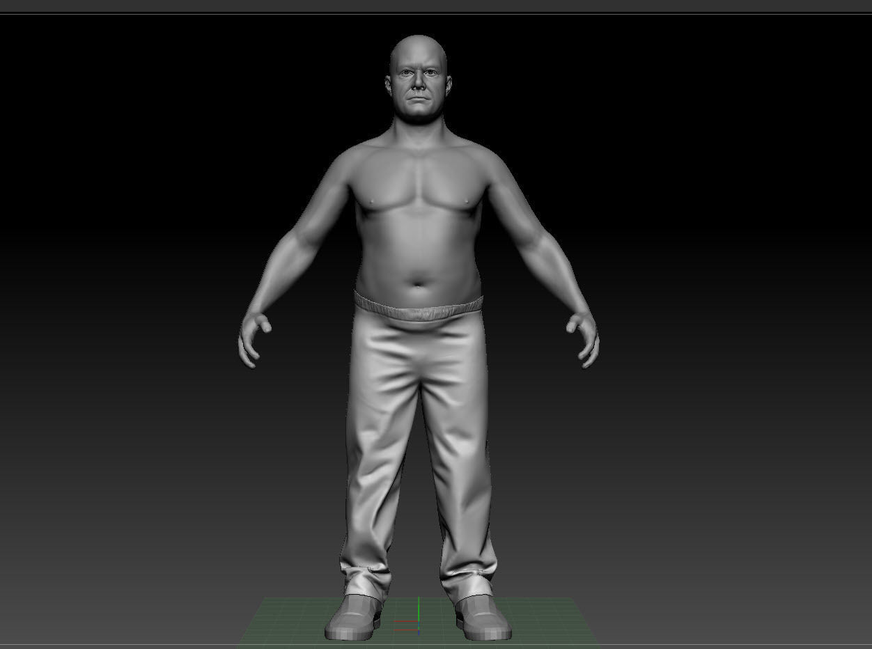 russian man gopnik rigged Low-poly 3D model_10