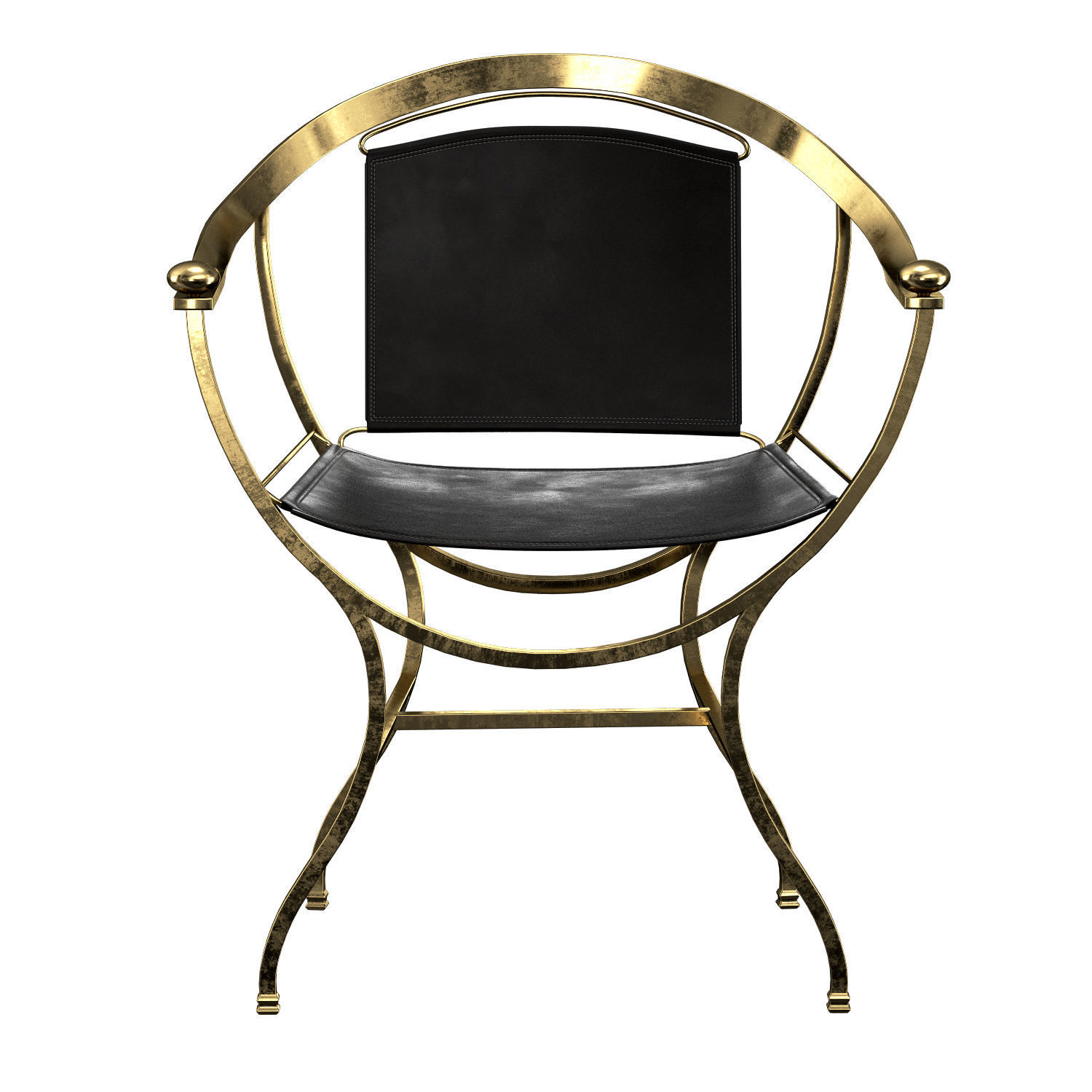 Pompeii armchair 3D model_3