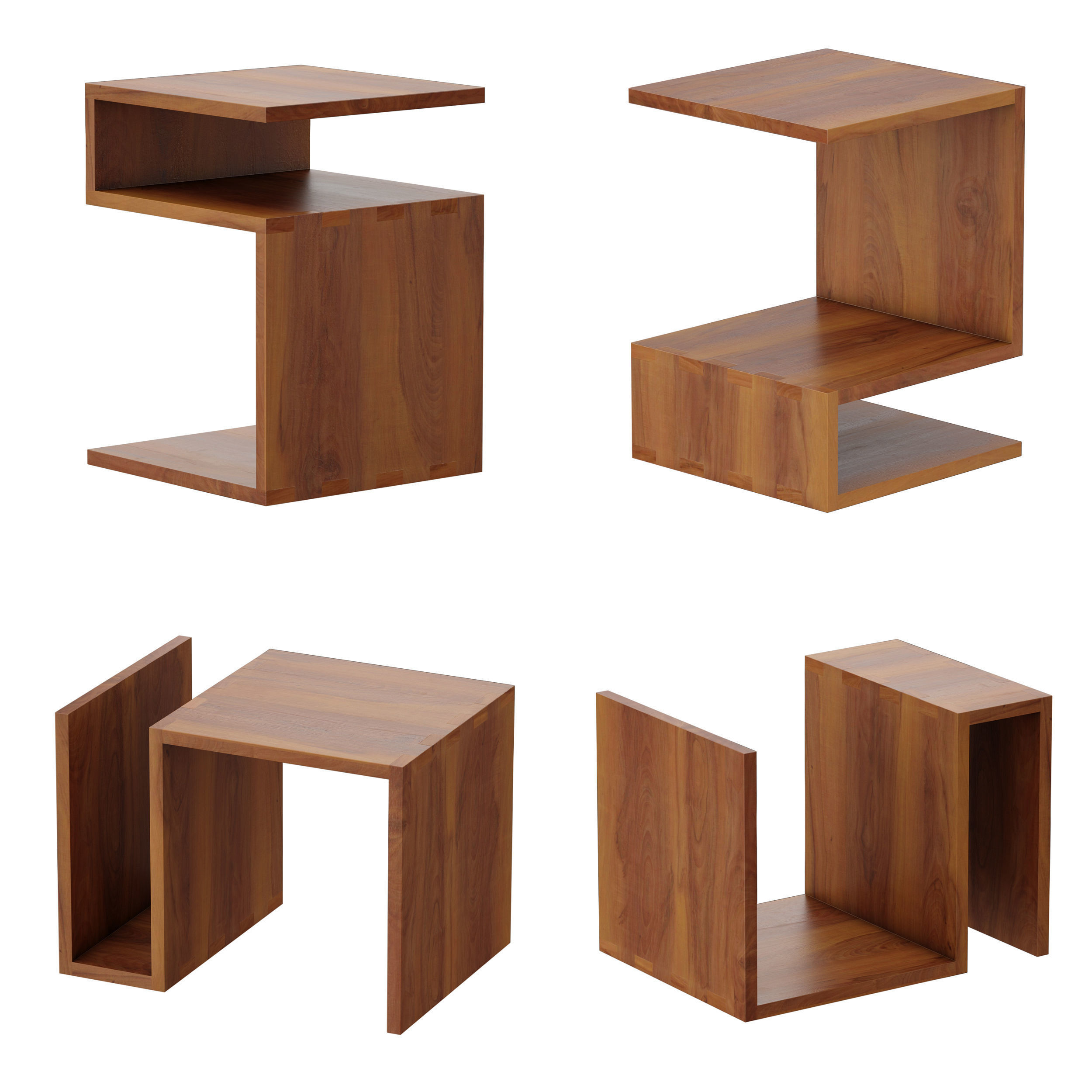 Entu Side Table 3D model CGTrader