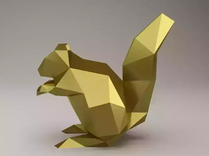 Modern Sculpture of Squirrel