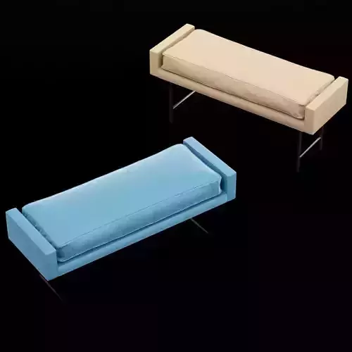 bed bench 5 3D model