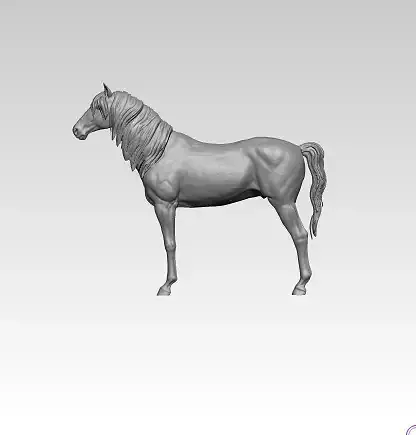 Horse mustang statue