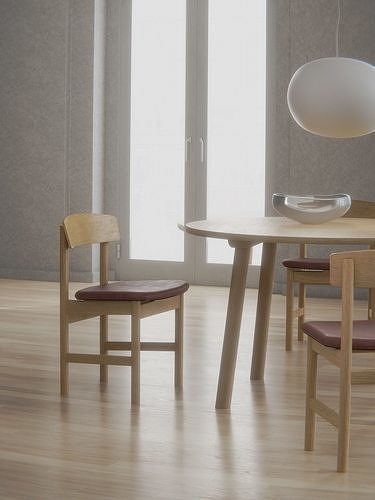 DiningSet V-01-Taro Table and YKSI Chairs Low-poly 3D model
