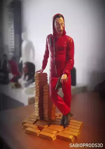 LA CASA DE PAPEL MONEY HEIST 3D MODEL Sabioprods3d