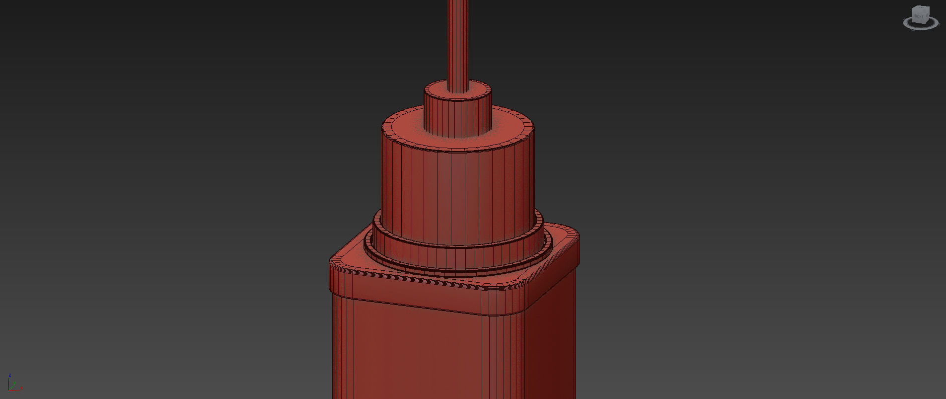 Oxon Hill 1 - Light Single Square Pendant 3D model_5