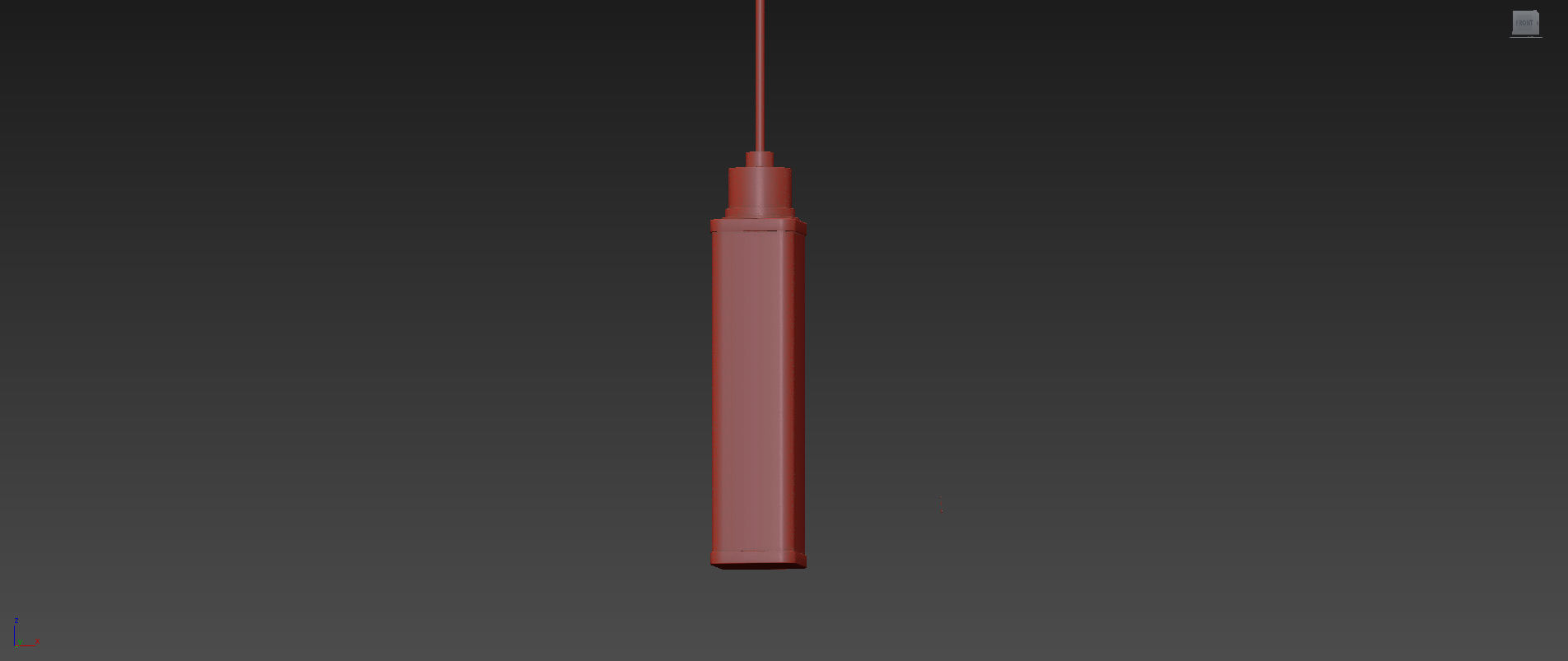 Oxon Hill 1 - Light Single Square Pendant 3D model_7