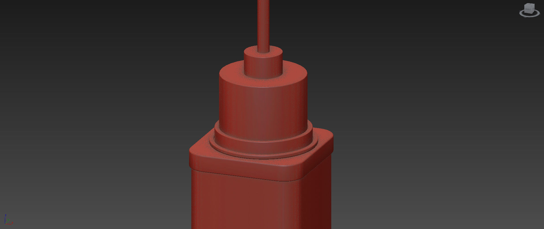 Oxon Hill 1 - Light Single Square Pendant 3D model_4