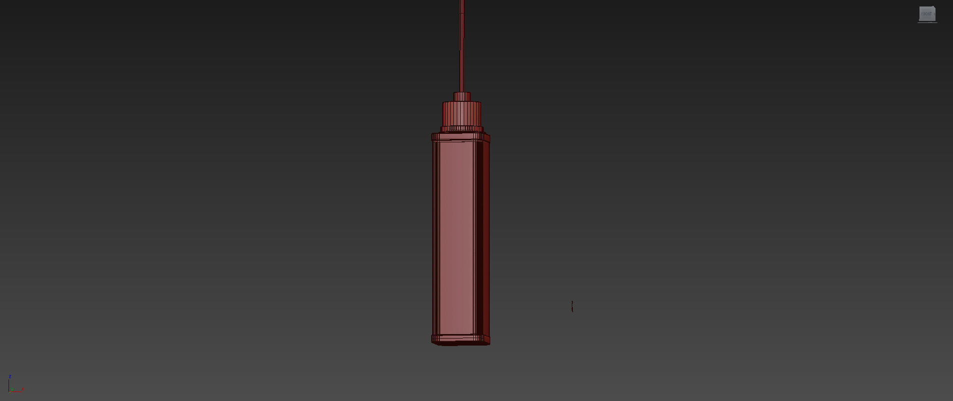 Oxon Hill 1 - Light Single Square Pendant 3D model_6