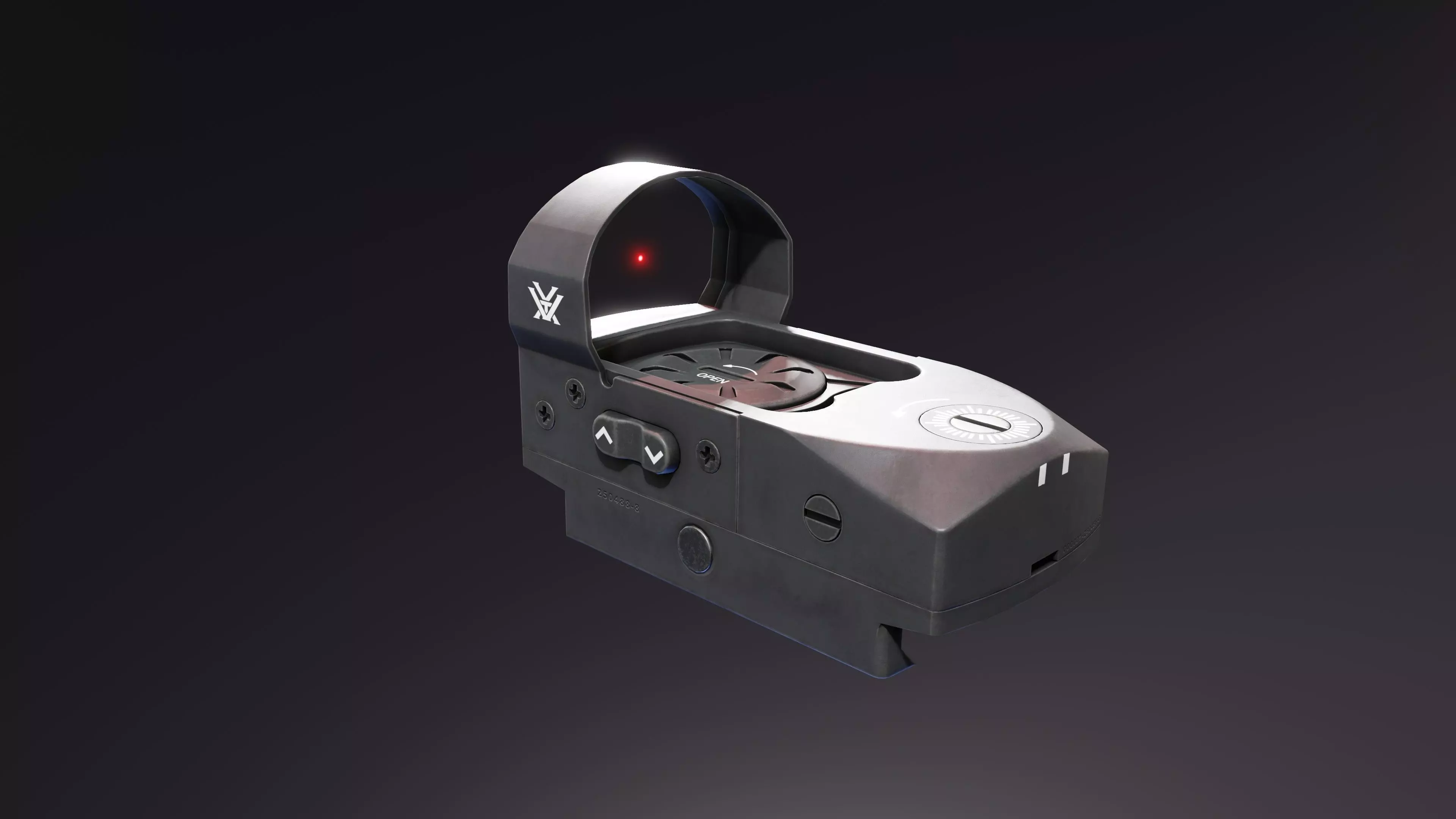 Vortex Venom RedDot Optic Low-poly 3D model_0