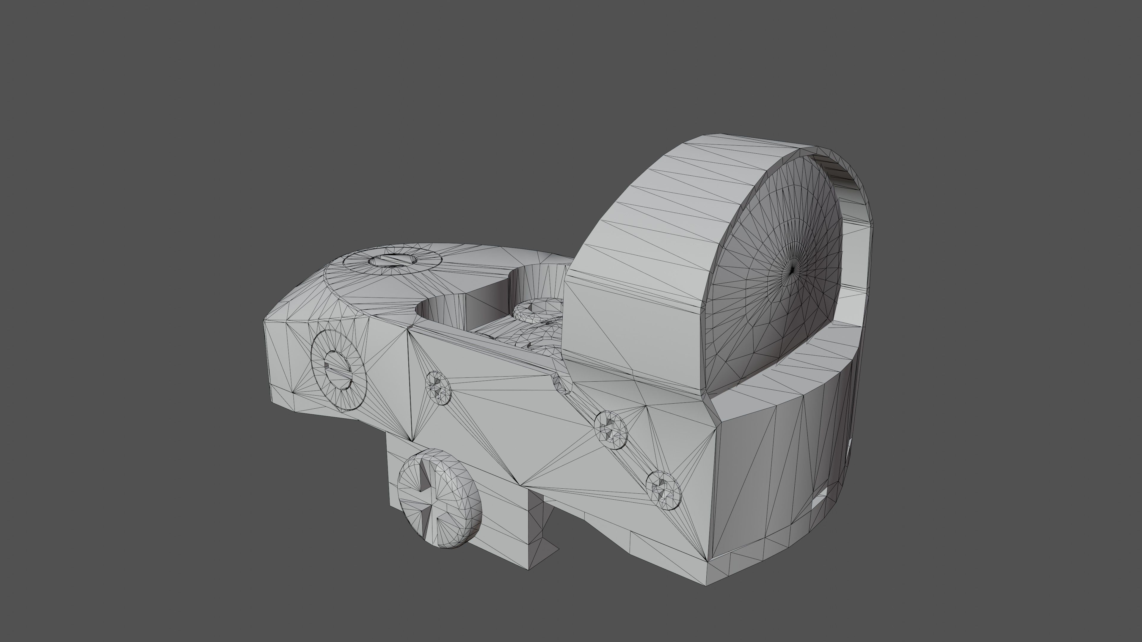 Vortex Venom RedDot Optic Low-poly 3D model_5