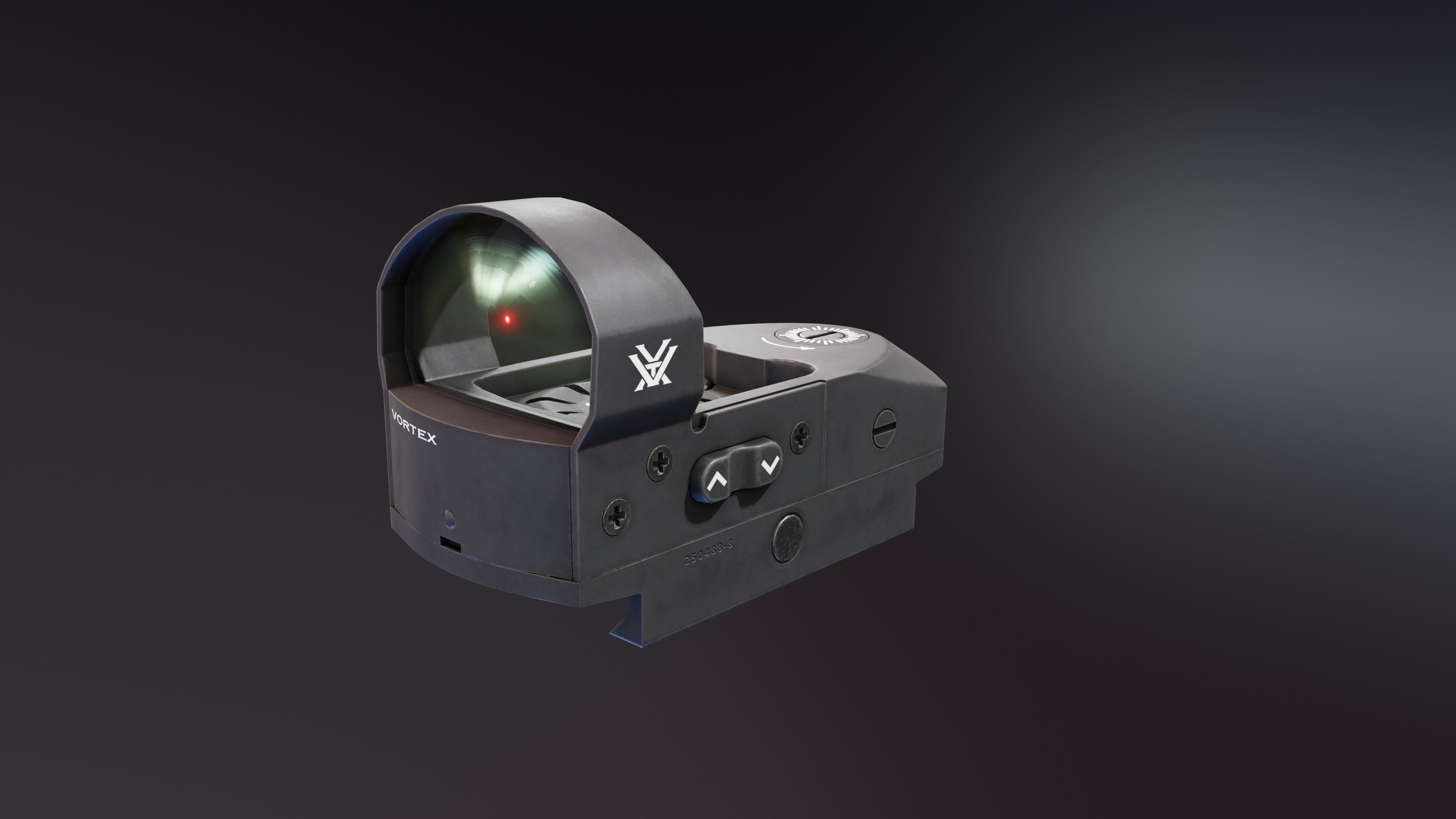 Vortex Venom RedDot Optic Low-poly 3D model_3