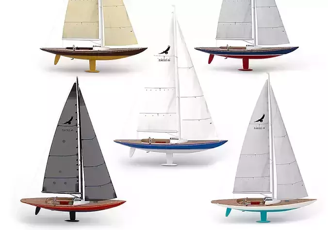 Leonardo 44 Eagle    5 colors 3D model