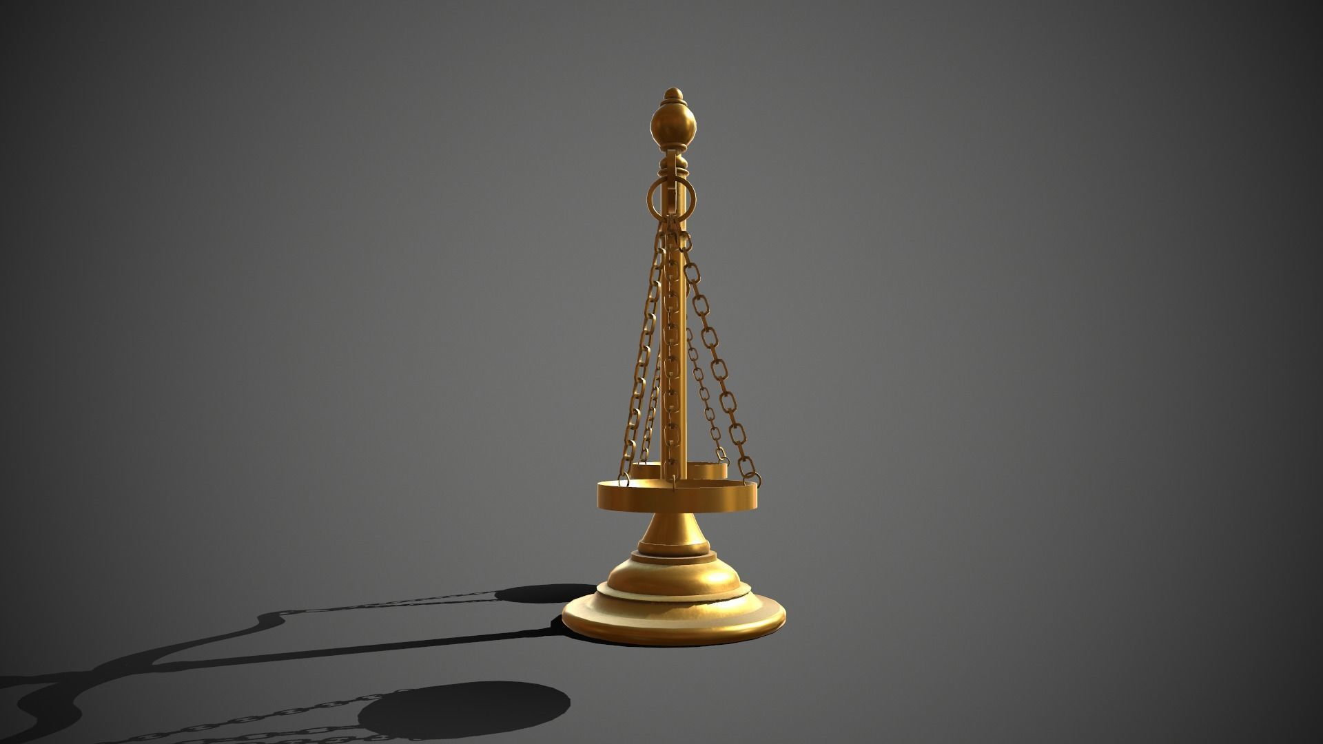 Scales of Justice Low-poly 3D model_4