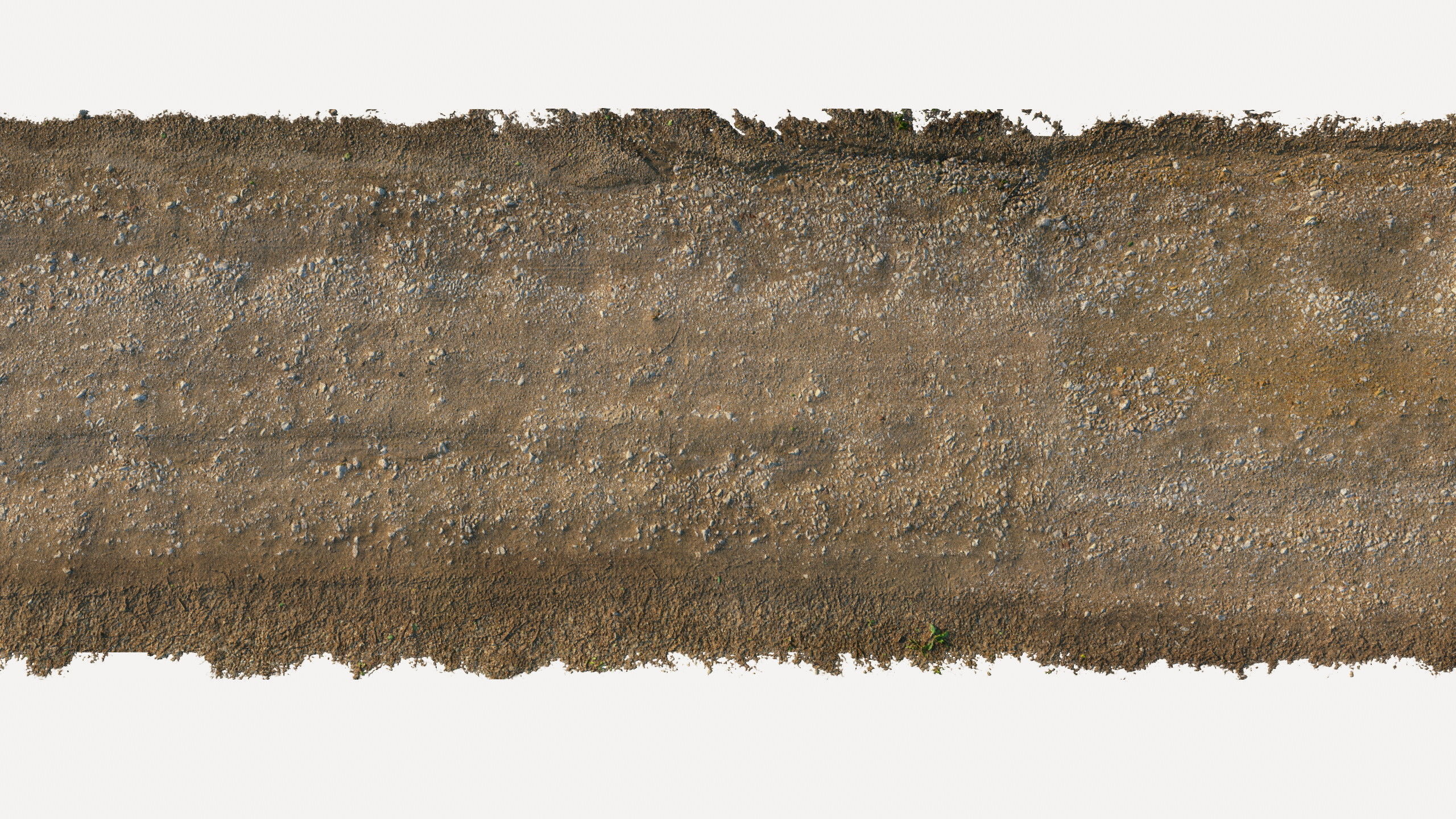 Summer gravel road 01 25 meters Low-poly 3D model_18