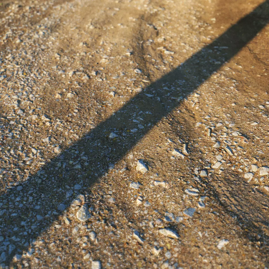 Summer gravel road 01 25 meters Low-poly 3D model_0