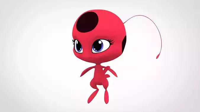 Tikki  Low-poly 3D model