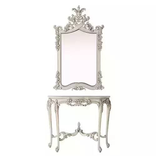 French Bedroom Provencal Marie Antoinette 3D model