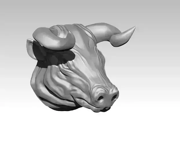 Bull head 3D print model