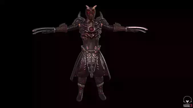 Dragon barbarian AAA 3D model