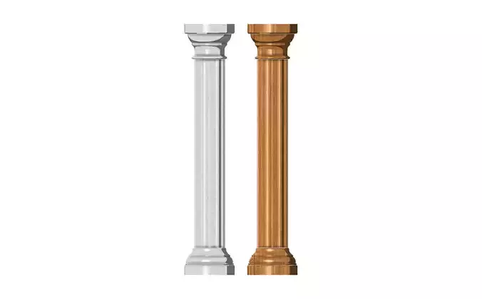 Classical plaster or wood column