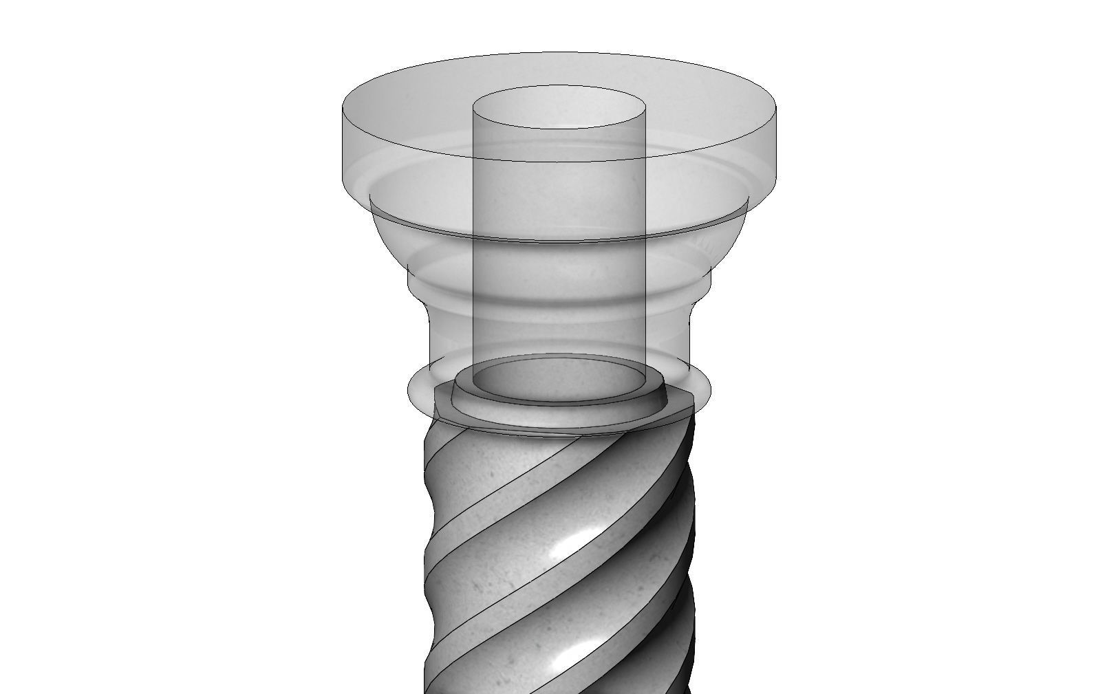 Spiral flutes classical column 3D print model_5