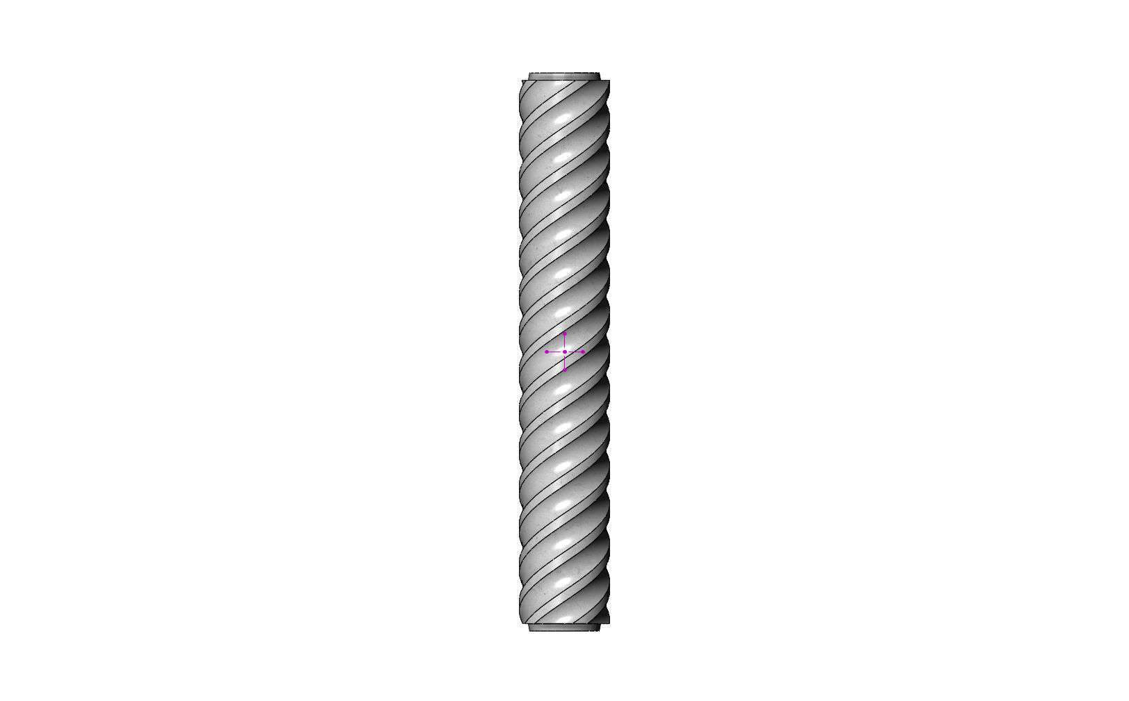 Spiral flutes classical column 3D print model_11