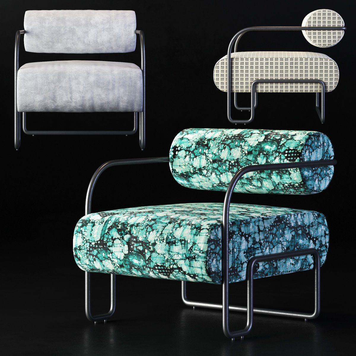 Kelly Wearstler Ardent Club Chair 3D model_0