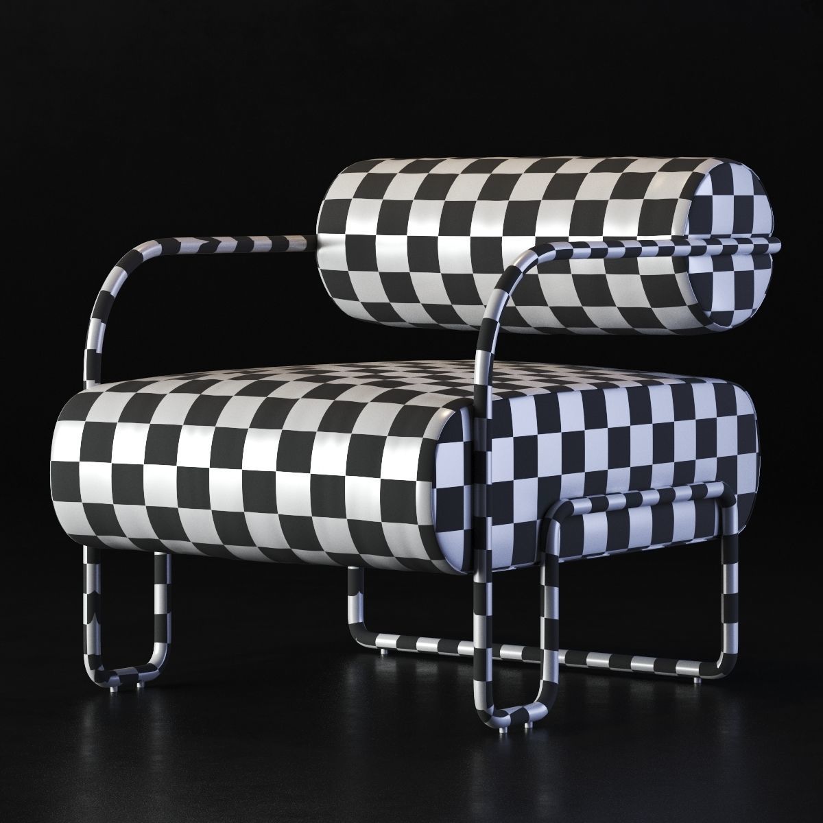 Kelly Wearstler Ardent Club Chair 3D model_4