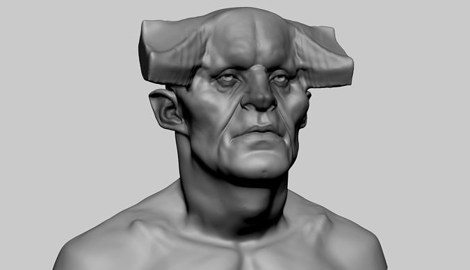 Creature Head v3 3D model