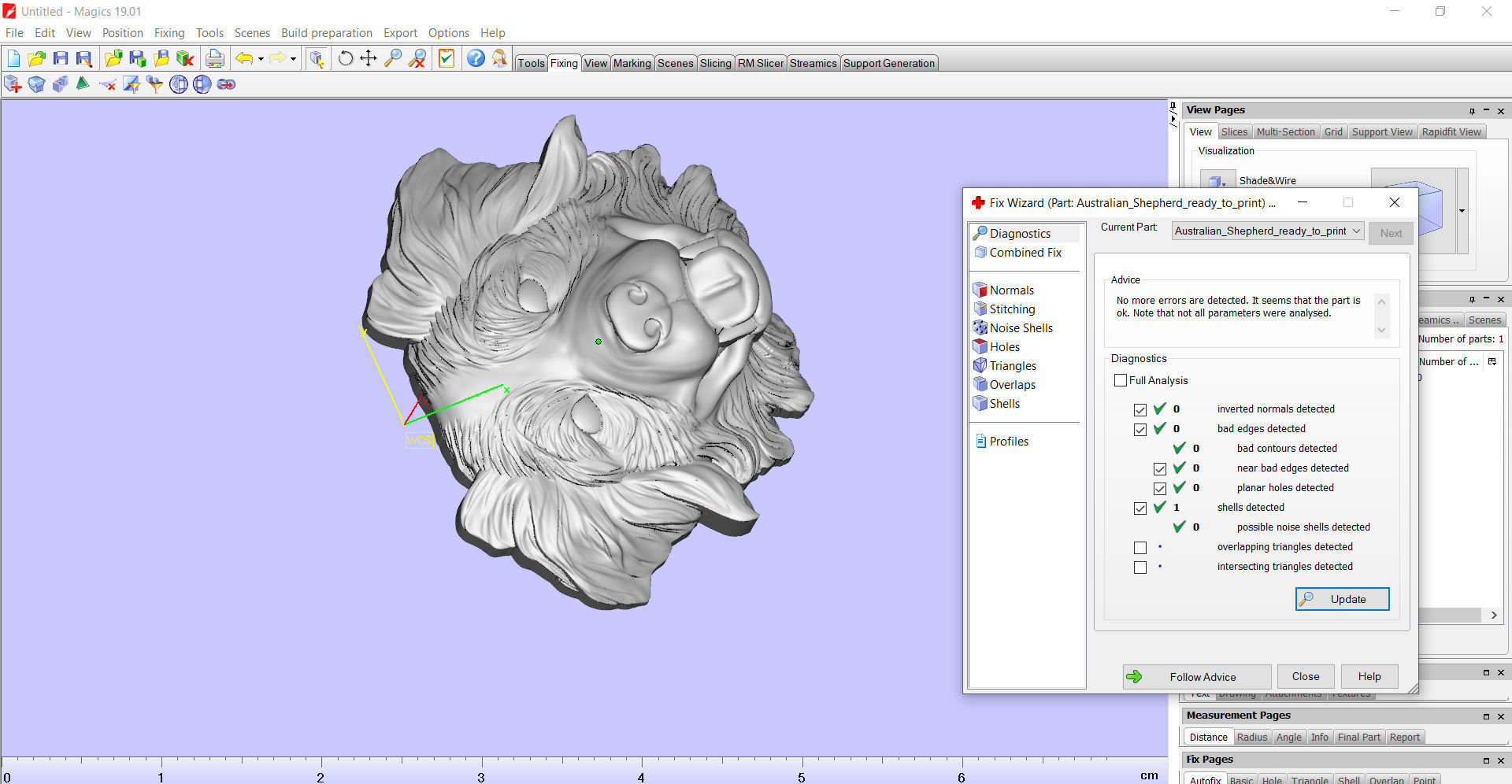  Australian shepherd bas relief for medaillon or pendant 3D print model_3