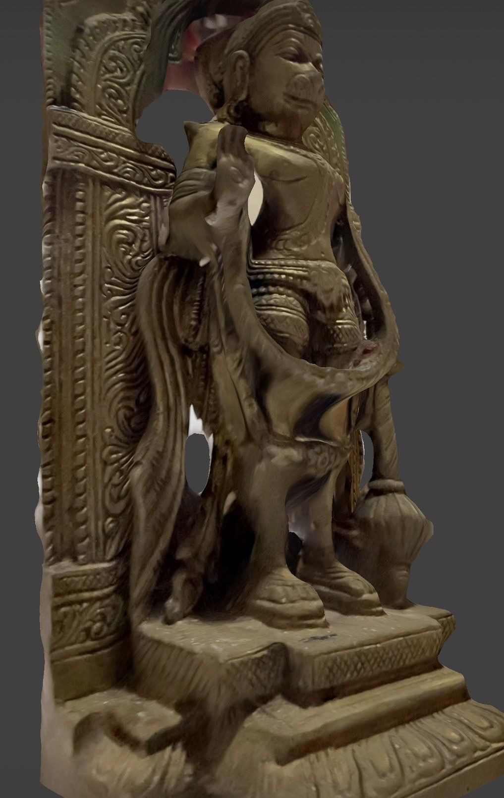 Character - Hanuman Statue 3D model_11