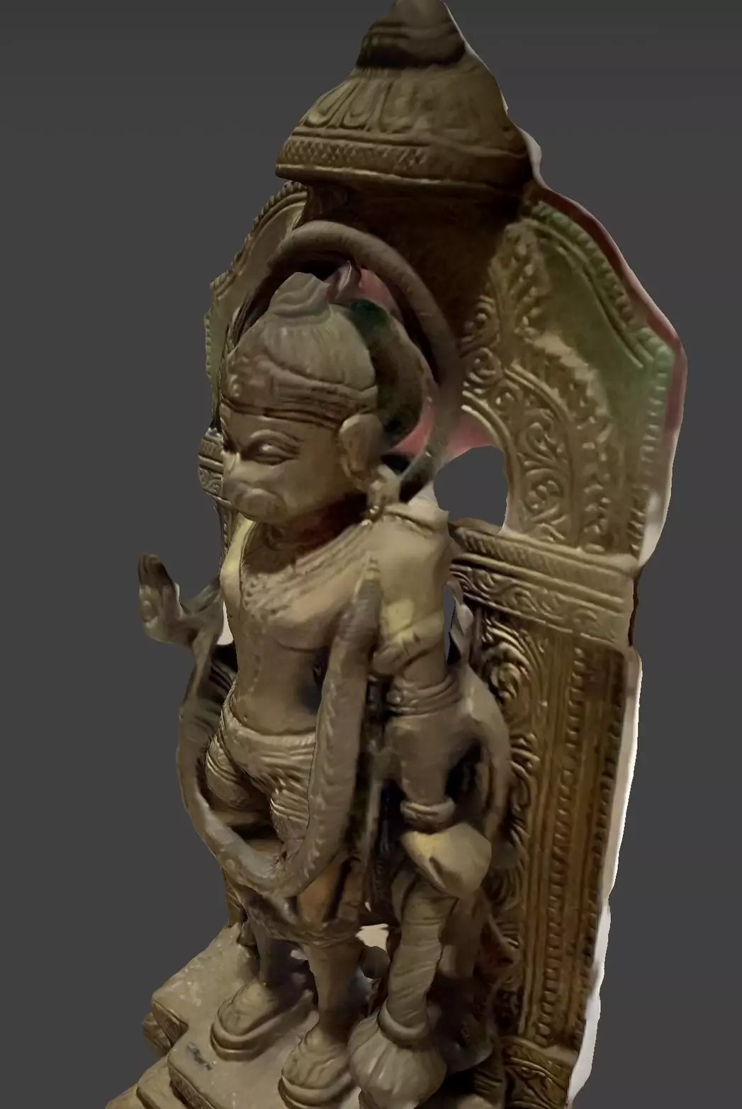 Character - Hanuman Statue 3D model_0