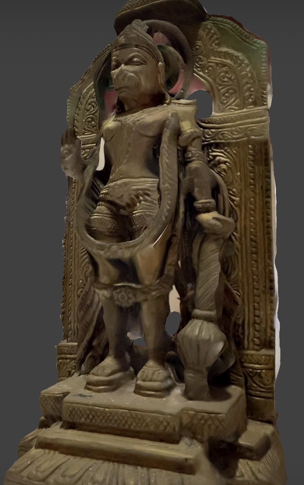 Character - Hanuman Statue 3D model_10