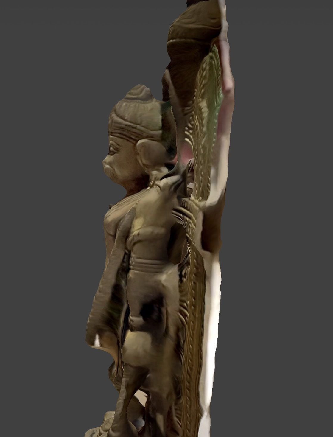 Character - Hanuman Statue 3D model_3