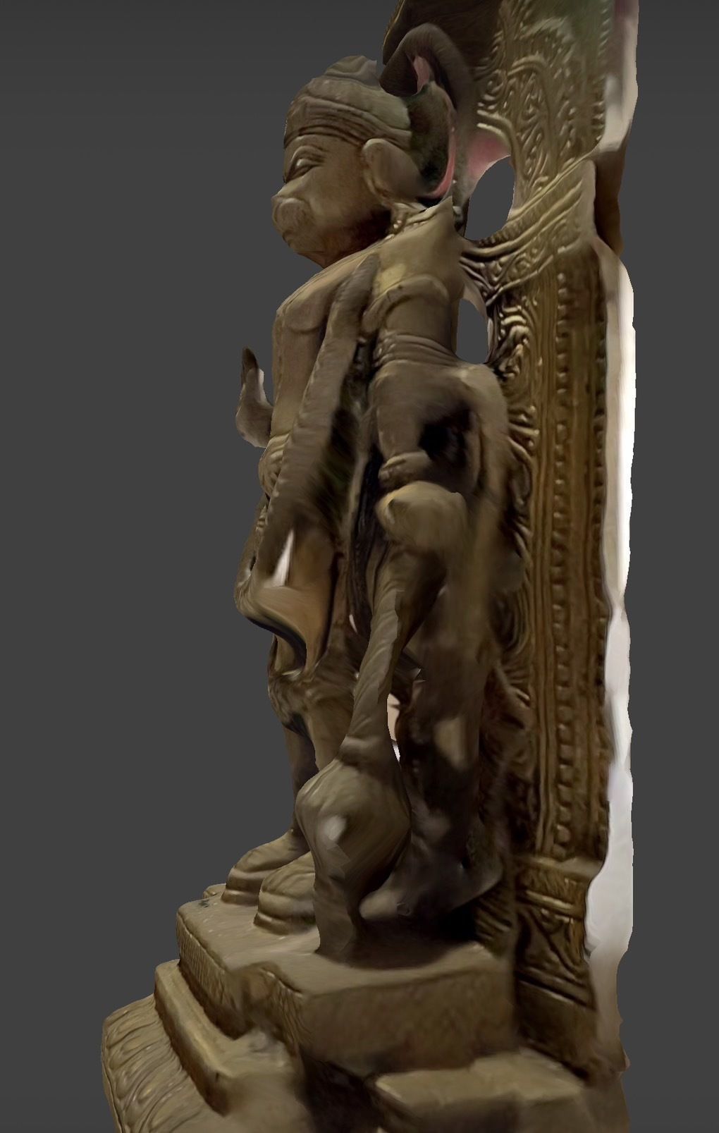 Character - Hanuman Statue 3D model_9