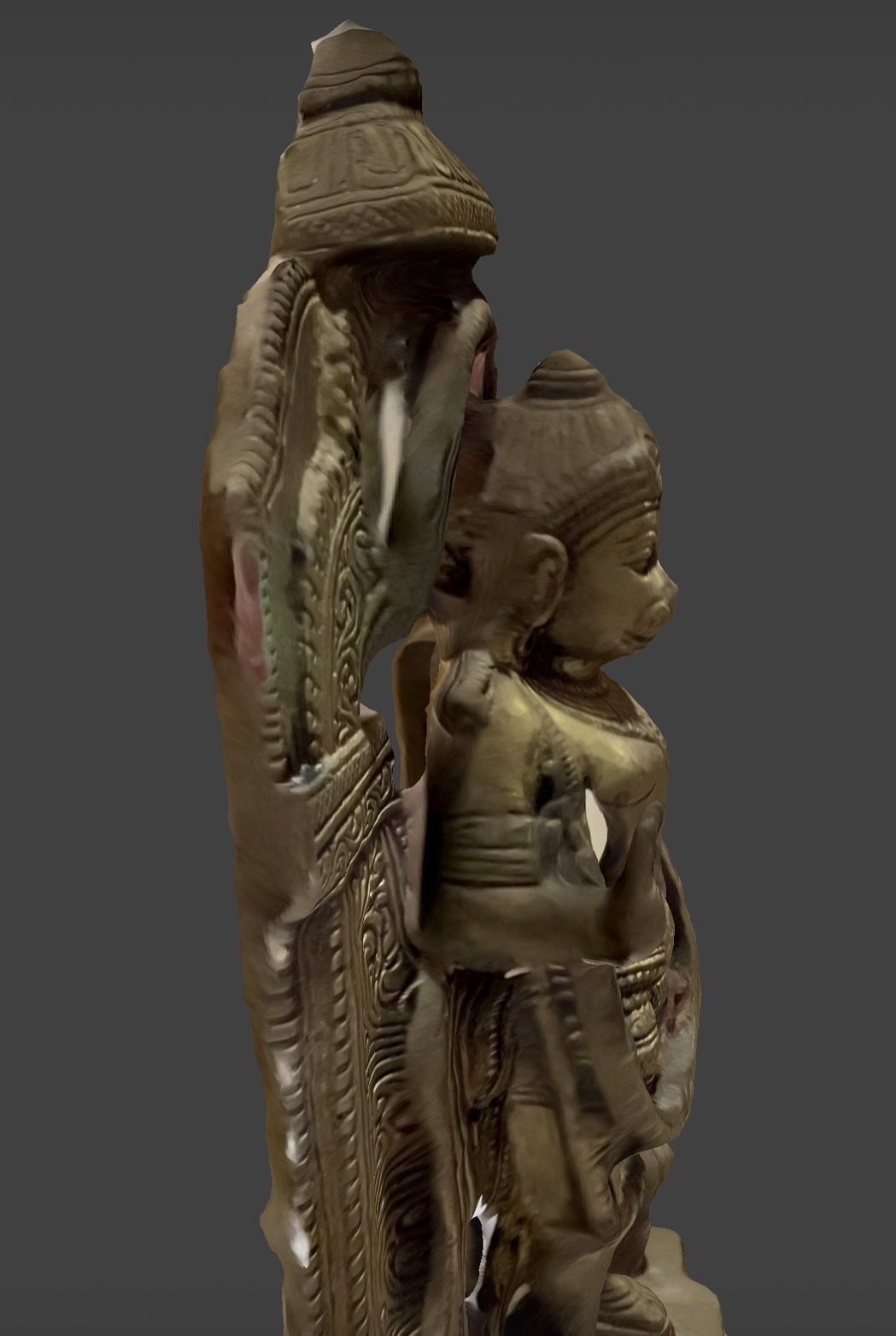 Character - Hanuman Statue 3D model_6