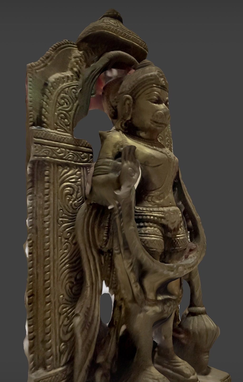 Character - Hanuman Statue 3D model_5