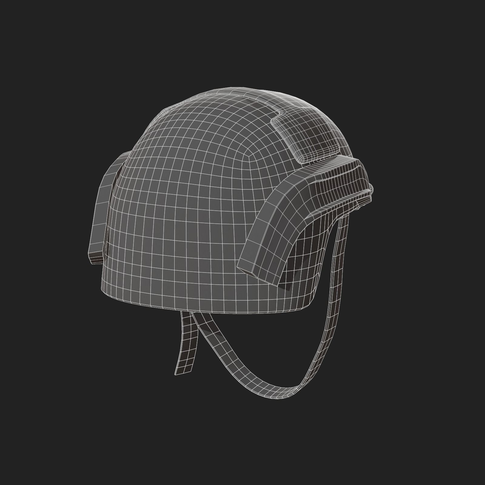 Helmet scifi military combat soldier armor Low-poly 3D model_12