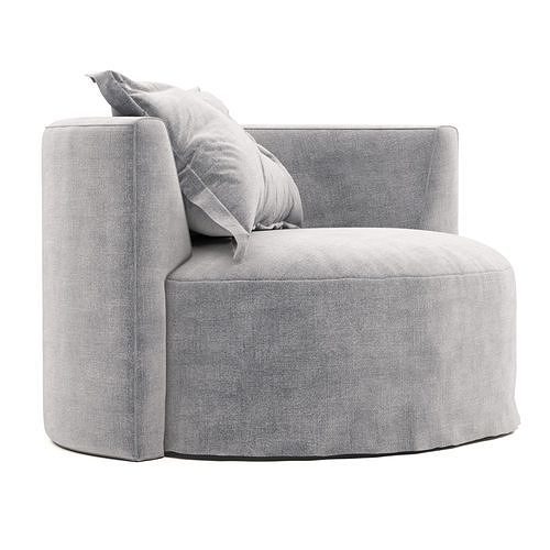 NOS Armchair with cushion 3D model